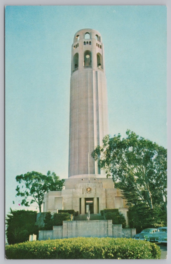 State View~Coit Memorial Tower Pioneer San Francisco~Vintage Postcard