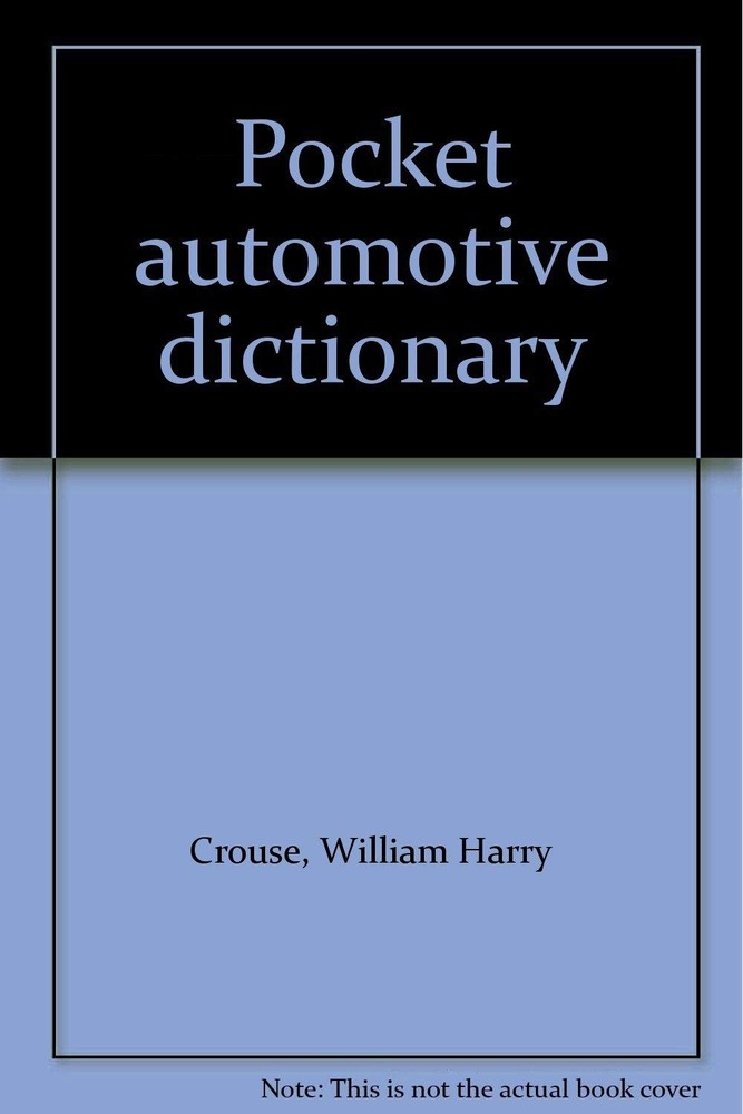 Pocket automotive dictionary