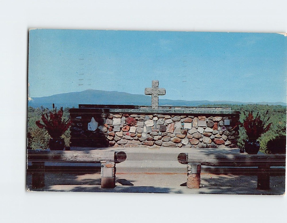 Postcard Altar of the Nation Cathedral of the Pines Rindge New Hampshire USA