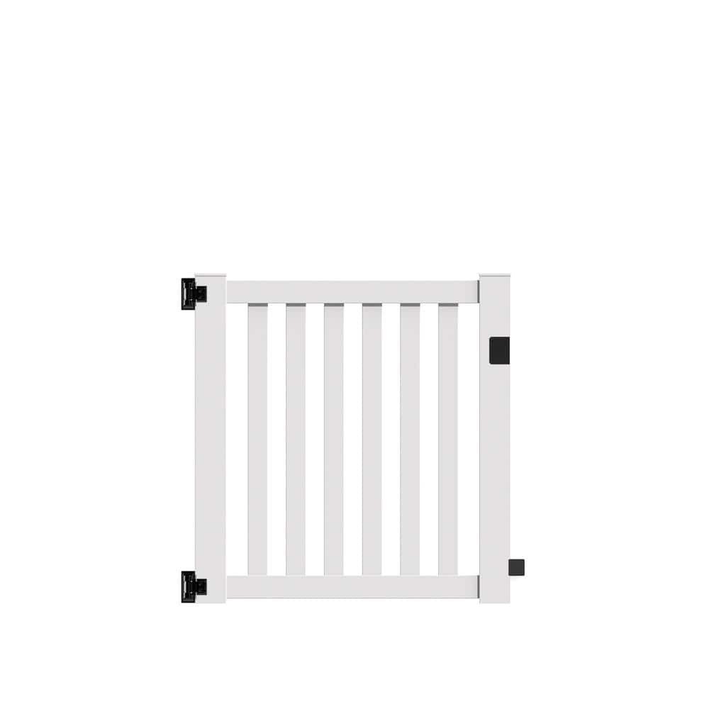 Ohio 4ft.Wx4ft.H White Vinyl Un-Assembled Fence Gate