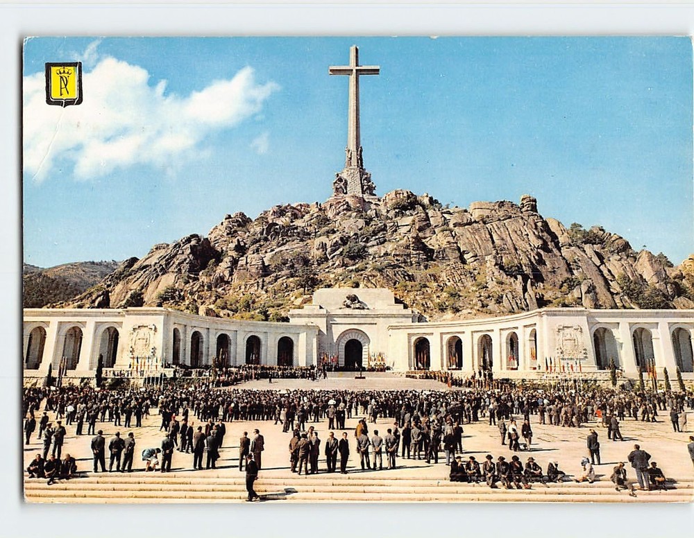 Postcard Esplanade and principal façade Santa Cruz del Valle de los Caidos Spain