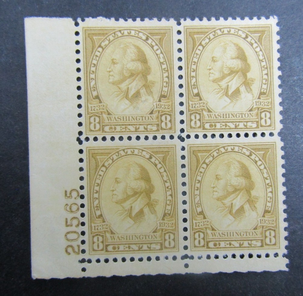 nystamps US Plate Block Stamp # 713 Mint OG NH P #    Y22x3756
