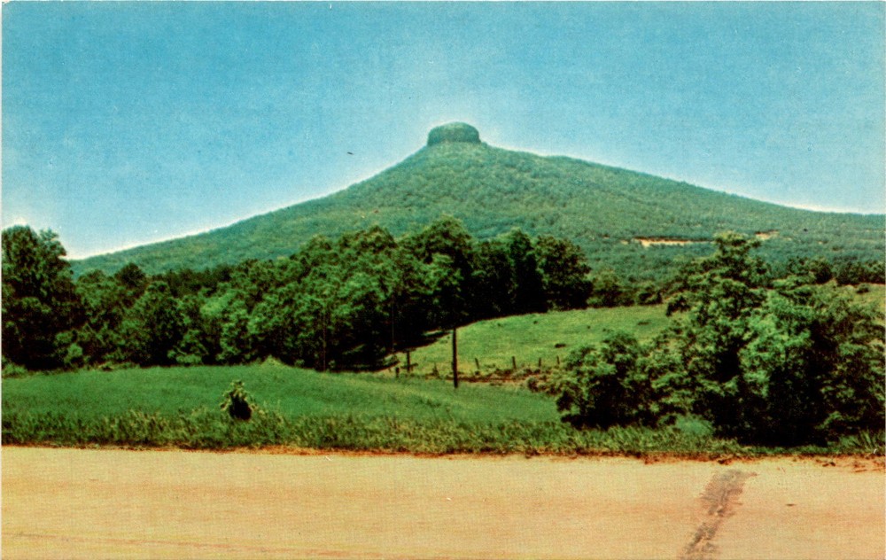 K-378, Pilot Mountain, Western North Carolina, Winston-Salem, Mt. Airy, Postcard