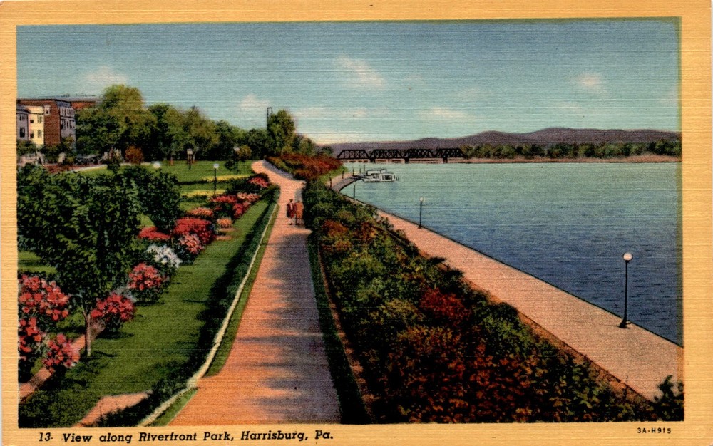 Riverfront Park, Harrisburg, Pa, J. B. Hoffman & Son Postcard