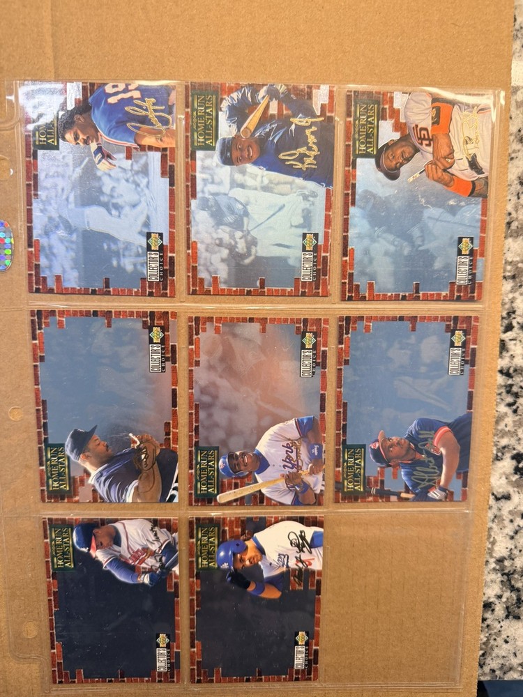 1994 Upper Deck Collector's Choice Home Run All-Stars Full 8 Card Set