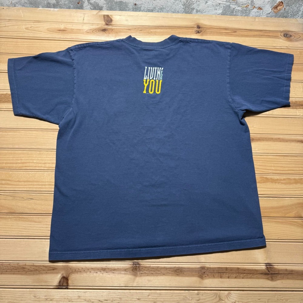 Vintage 1995 Boston American Rock Band Livin For You Tour Concert T-Shirt USA XL