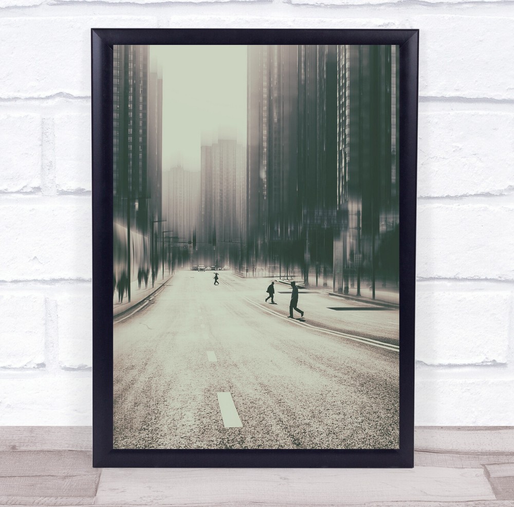 Street Light Pentax Town Mood road City Urban Outdoor Wall Art Print