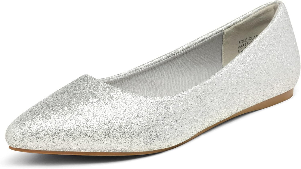 Women'S Dress Pointed Toe Flats Ballet Comfort Soft Slip on Casual Flat Shoes fo