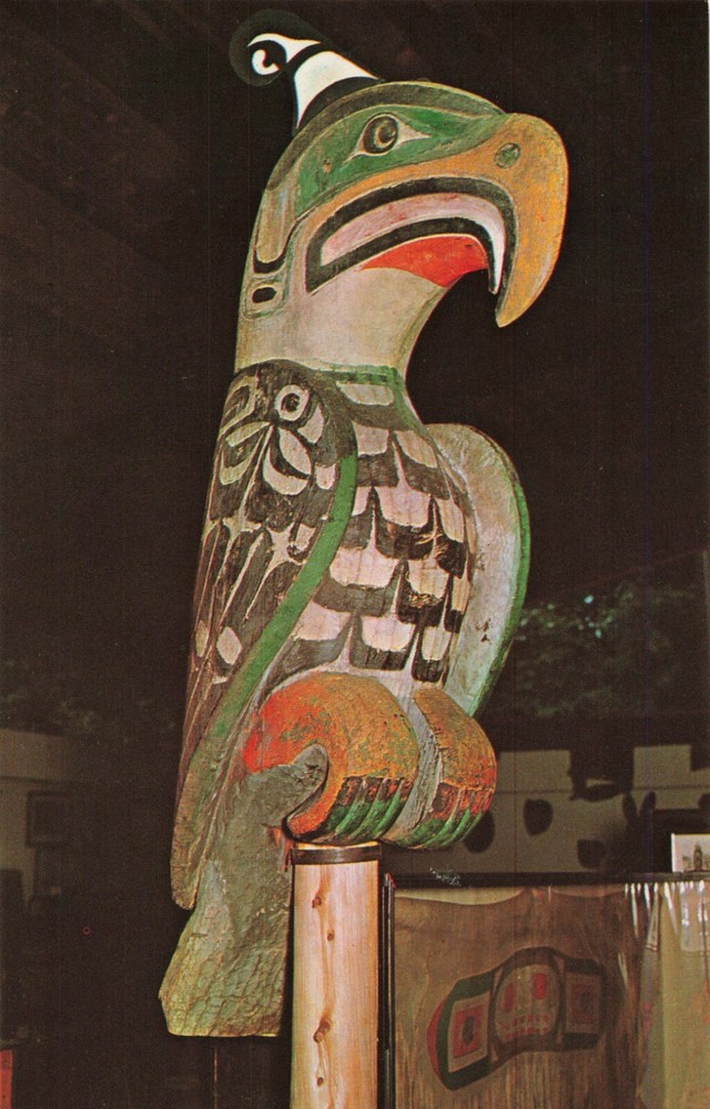 Thunderbird at Museum of Northern British Columbia in Prince Rupert BC Postcard