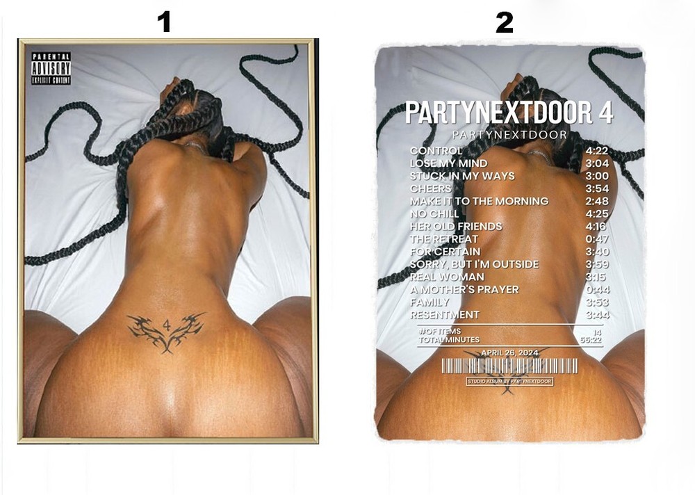 Partynextdoor 4 Album Cover Art Poster 2025 Wall Decor
