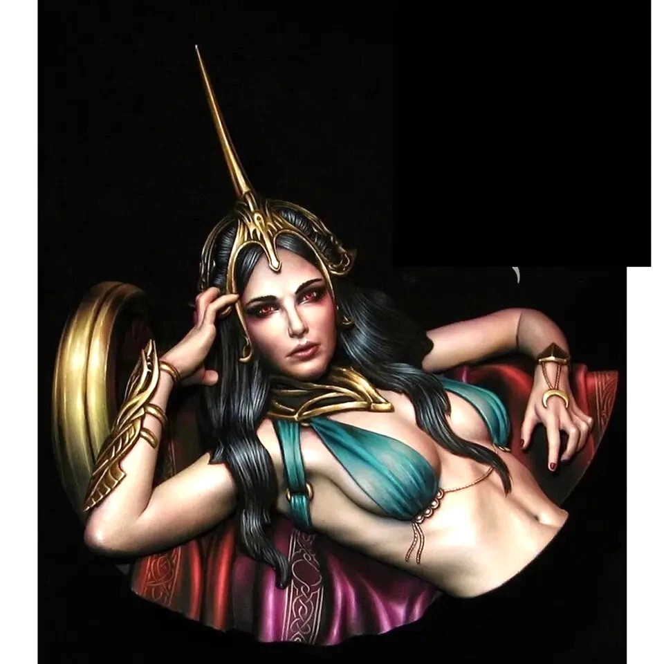 1/10 Resin Bust Figure Model Fantasy Queen Sorceress Unpainted Unassembled