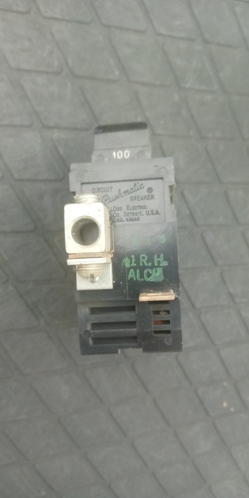 Push O Matic 100 Amp Double Pole Breaker