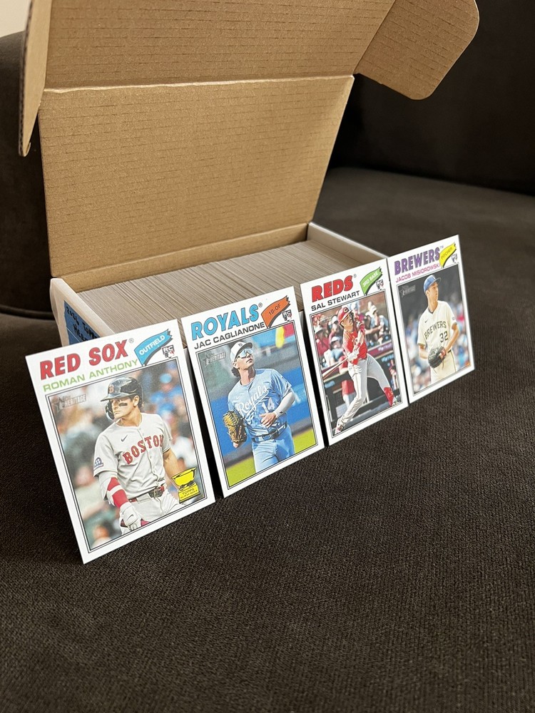 2026 Topps Heritage Complete Base Set 1-400 (No SP’s)  300 Cards Anthony RC