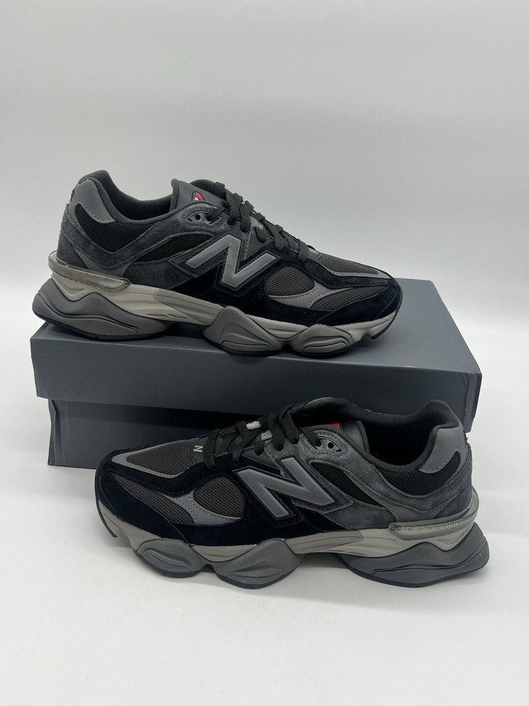 New Balance 9060 Men’s Sz 10.5D Black Grey Black Suede U9060BLK Sneakers Shoes.