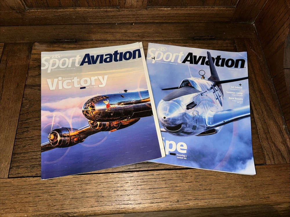 Set Of 2 EAA Sport Aviation Magazine - Airplanes 2017 July, 2018 May