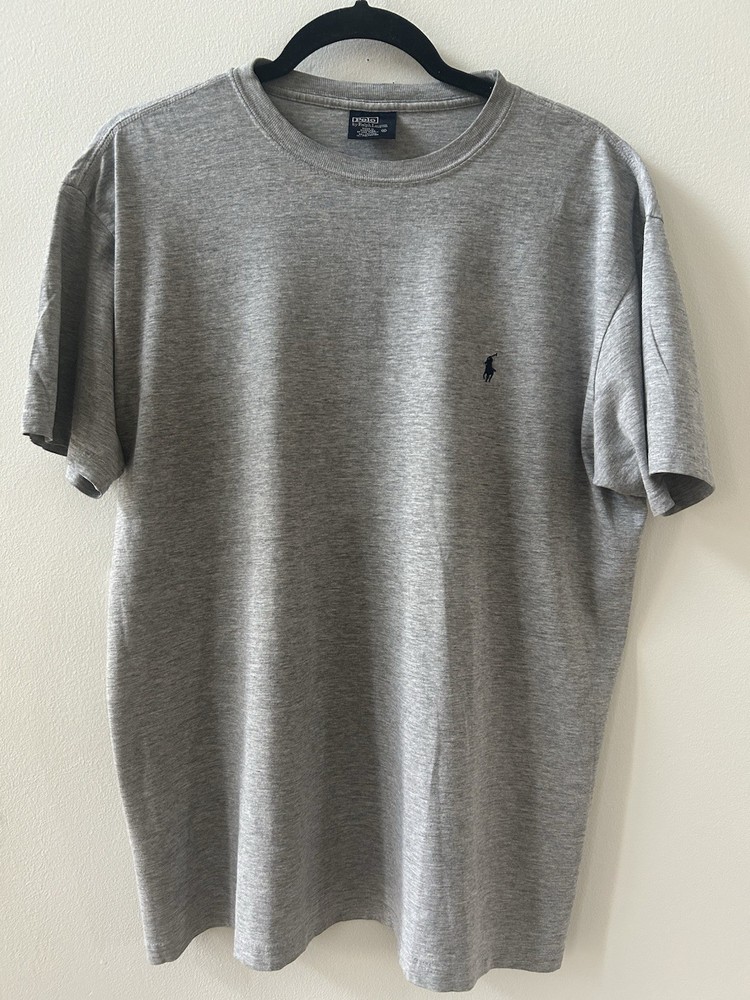 Polo Ralph Lauren Mens Pony Logo Short Sleeve T-Shirt Gray Medium