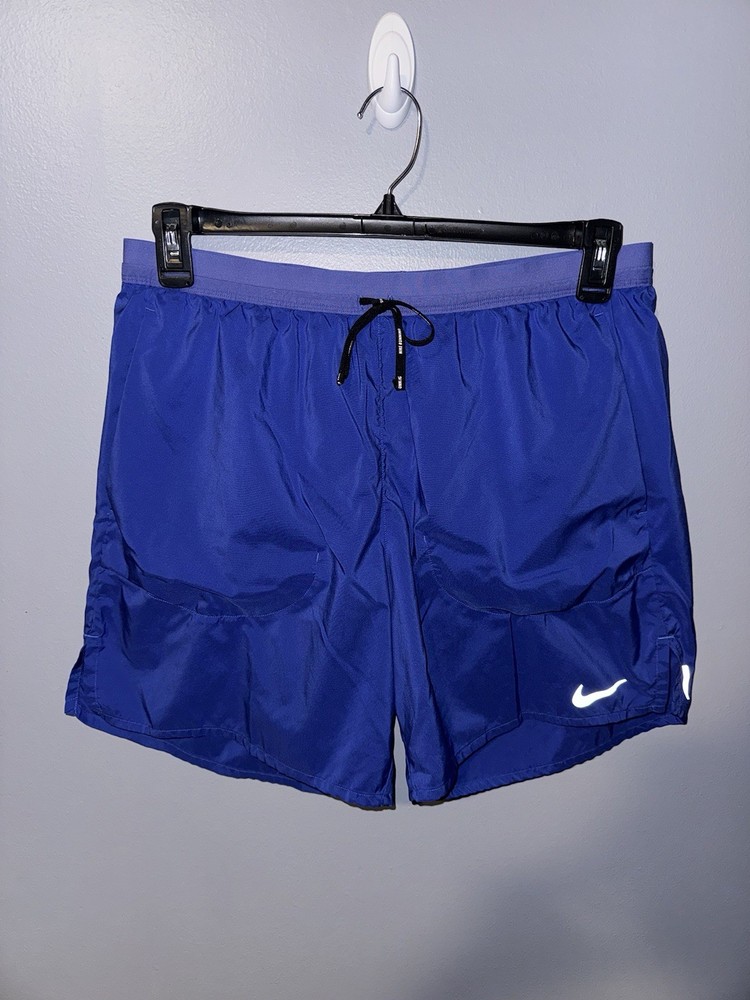 Nike Dri‑Fit Flex Stride Men’s Blue Athletic Gym Running Shorts Size Large