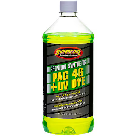 Supercool P46-32D A/C Compressor Pag Lubricant, W/Uv Dye Plastic BottleFree Shipping on orders over $75-image