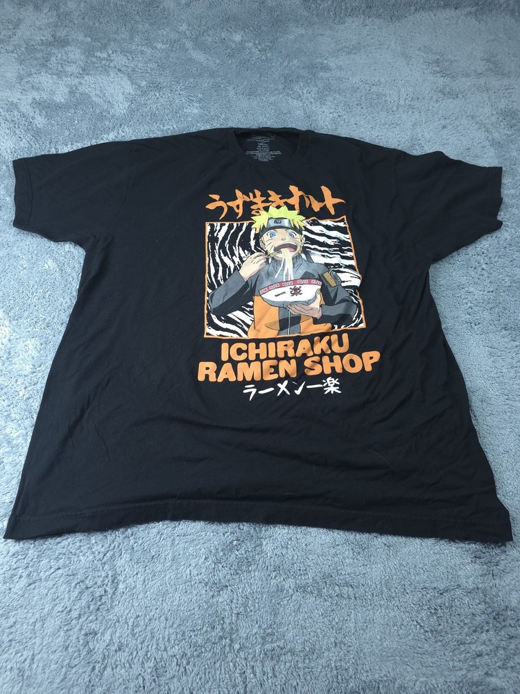 Naruto Ichiraku Ramen Shop Shirt Mens 2XL Anime Tee Shippuden Graphic Viz Media