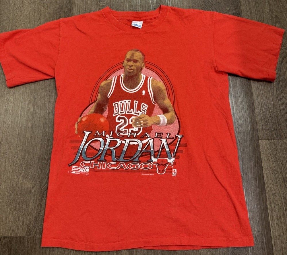 Vintage 90s Large Salem Sportswear Michael Jordan Chicago Bulls T Shirt