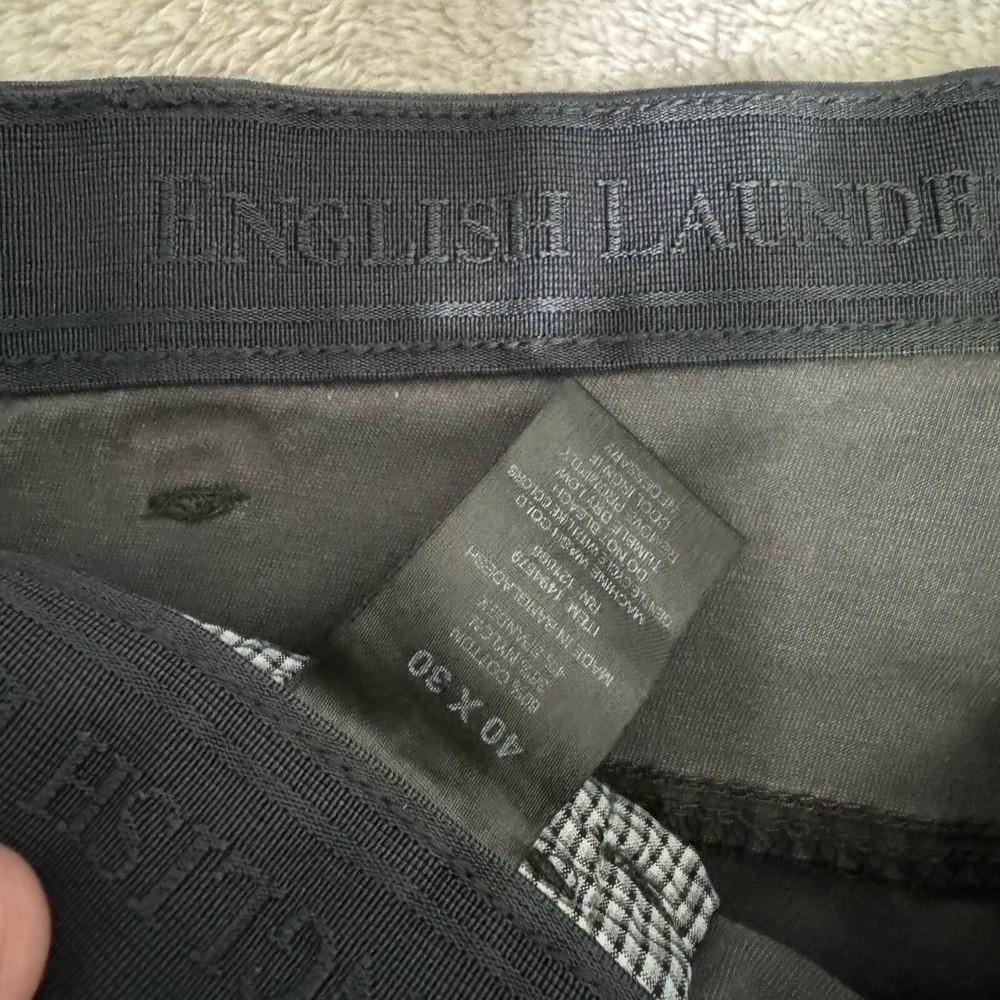 English Laundry Pants Mens 40x30 5-Pocket Jeans Trousers Stretch Flex Gray