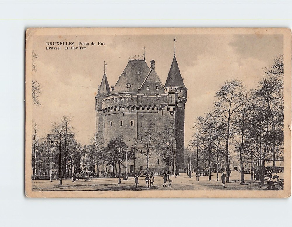 Postcard Porte de Hal Brussels Belgium