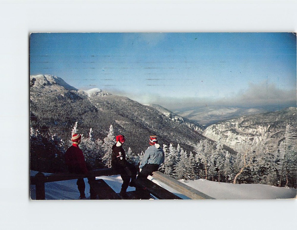 Postcard Breathtaking View from the Summit of Mount Mansfield Stowe Vermont USA