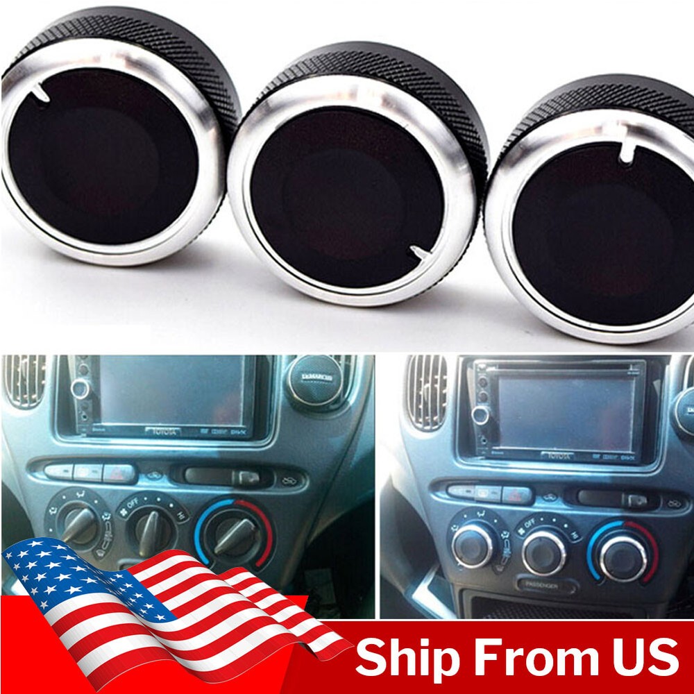 X3 Set for Toyota bB Scion xB 03-07 Switch Knob Heater Buttons Dials AC Cover