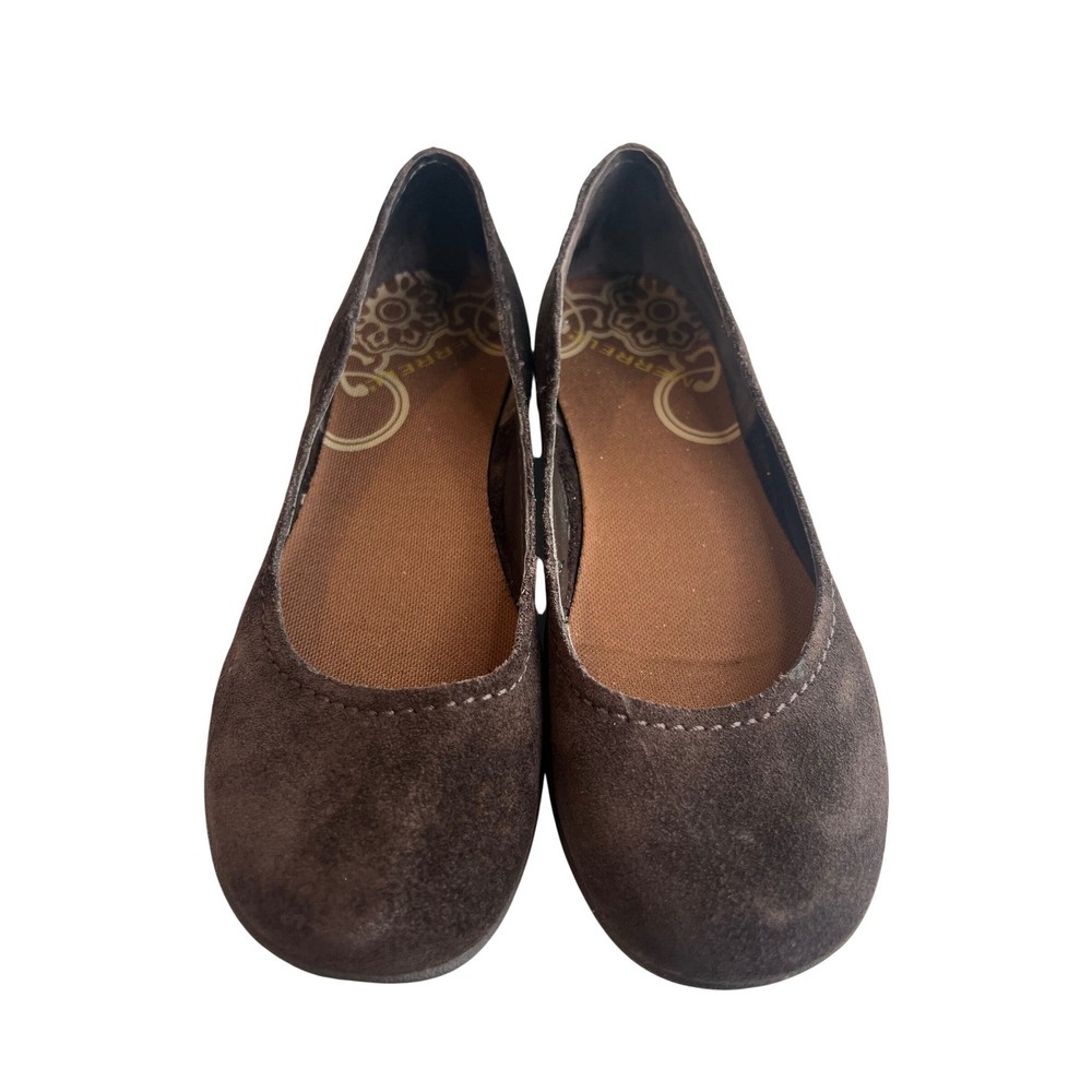 Merrell Espresso Suede Ballet Flats Women's Size 7 Comfort Slip On Shoes