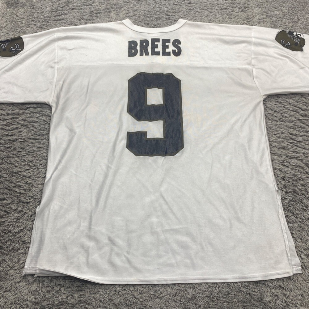 New Orleans Saints Drew Brees #9 NFL Jersey Men XL White Team Apparel