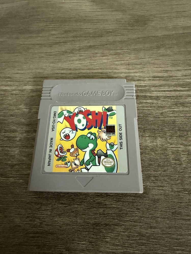 Nintendo Game Boy Yoshi Authentic Cartridge 1992 Edition, Tested Working