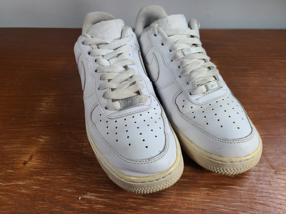 Nike Air Force 1 Shoes Womens Size 9 Low 07 Triple White Sneakers (315115-112)
