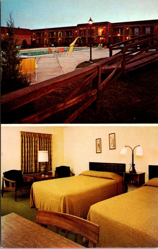 Dr Jim Stamps Postcard Quality Inn Cave City Kentucky Two Views