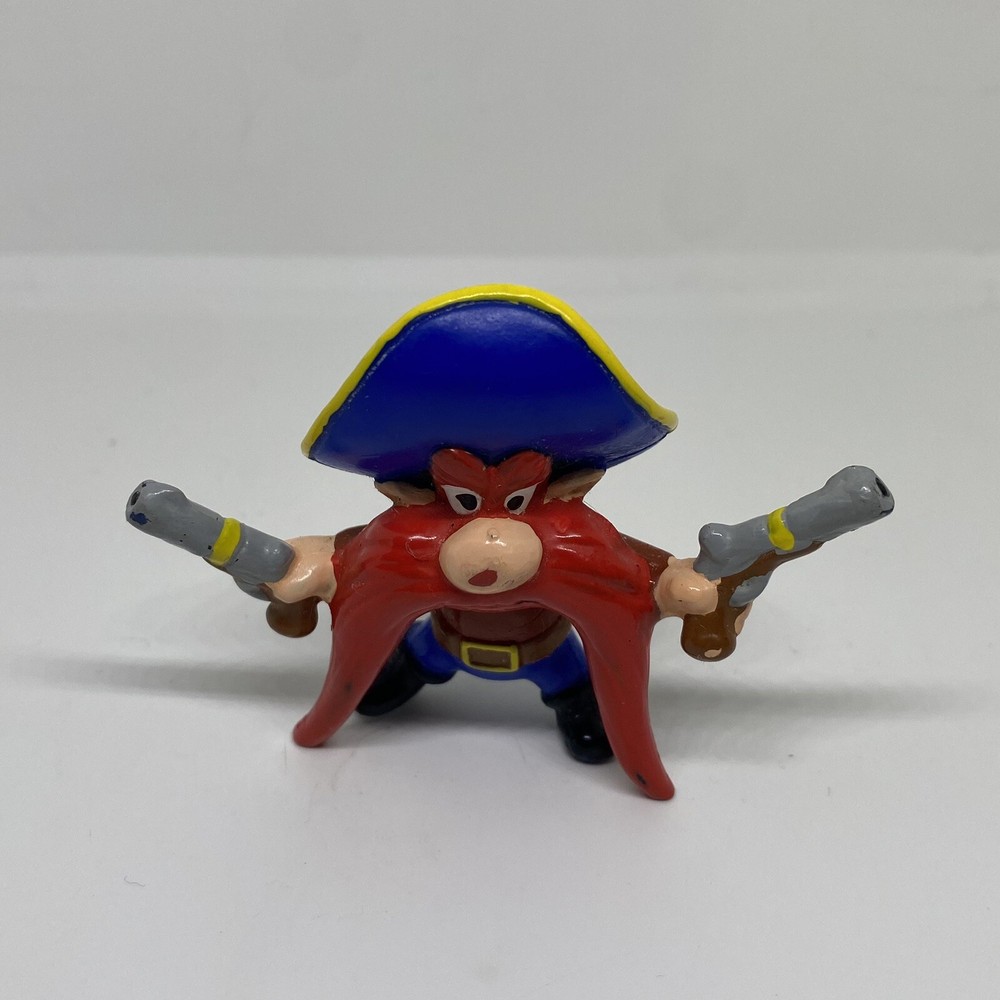 Vintage Yosemite Sam Double Pistols Guns PVC Figure 1990 Applause Looney Tunes