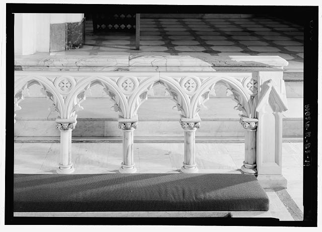 Washington DC St. Patrick's Catholic Church 1900s altar rail interior