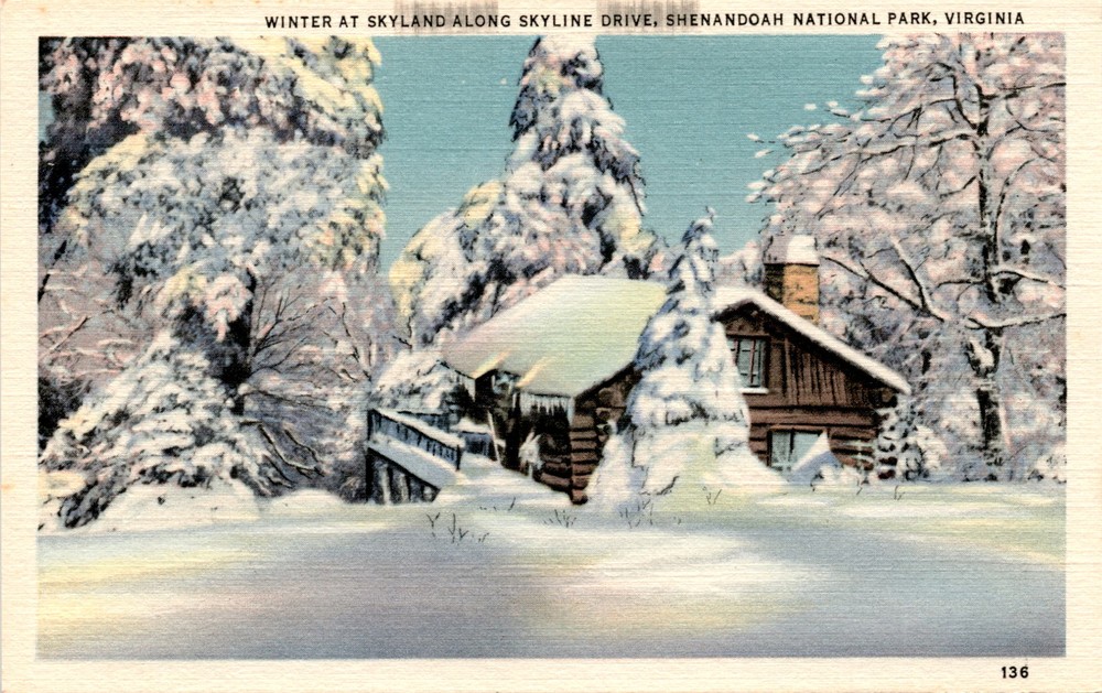 Skyland Resort, Skyline Drive, Shenandoah National Park, Virginia, Postcard