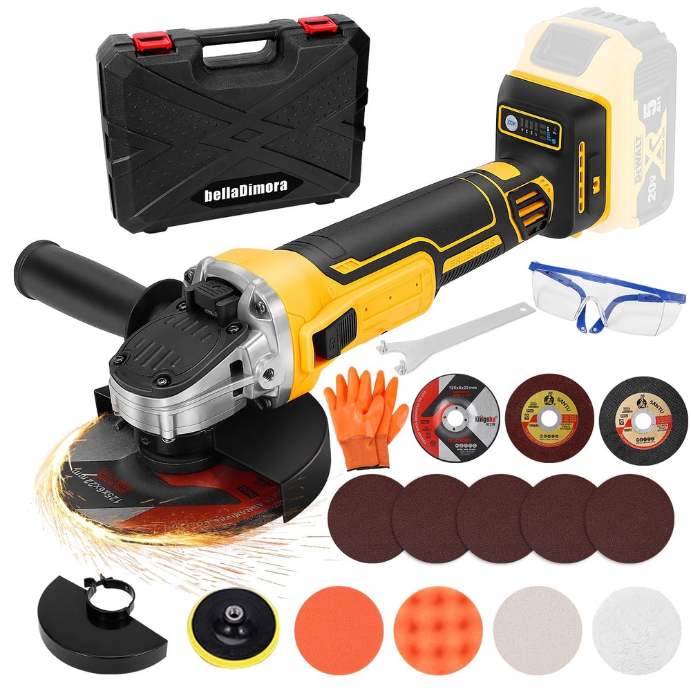 20V MAX Cordless Angle Grinder for Dewalt Batteries Not Included