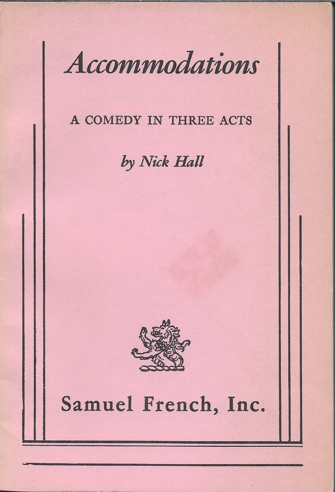 Accommodations : a Comedy in Three Acts-image
