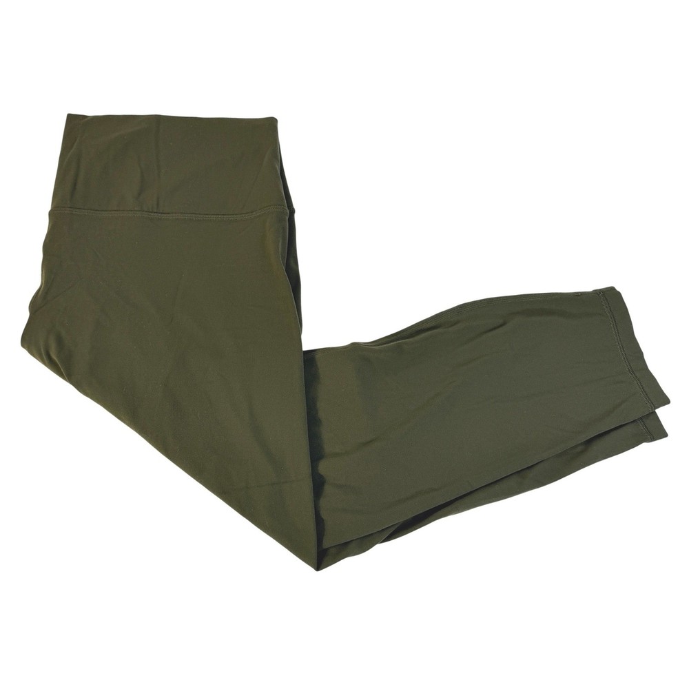 Lululemon Align High-Rise Pant 25 Olive Green Yoga Leggings Size 20 Nulu Fabric