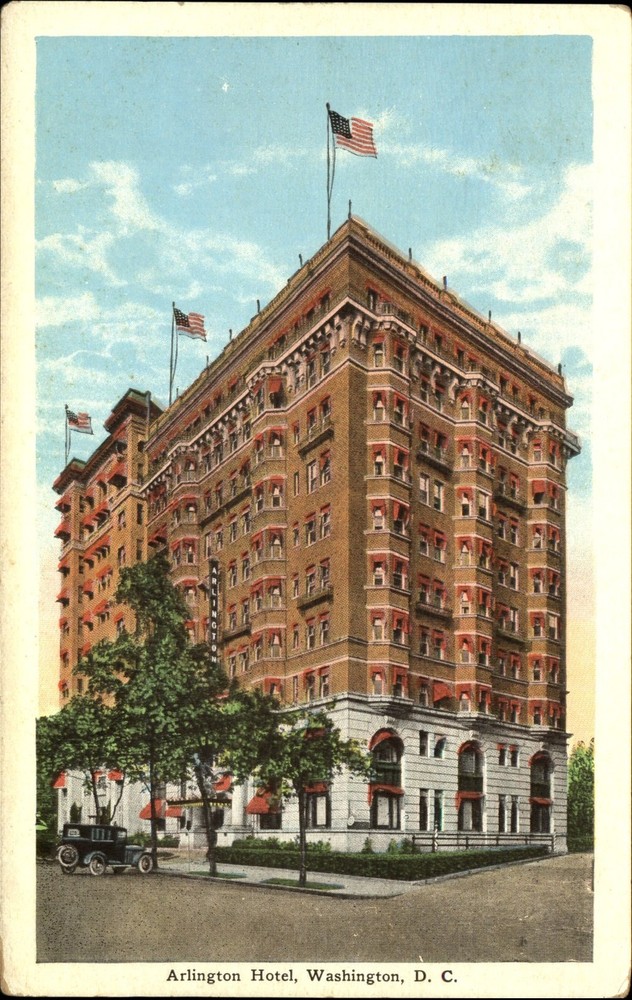 Arlington Hotel Washington DC ~ 1920s vintage postcard