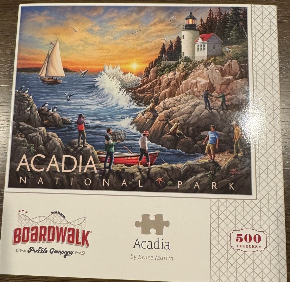 Acadia National Park Jigsaw Puzzle 500 Pieces Boardwalk Puzzles 16x20 Used-image