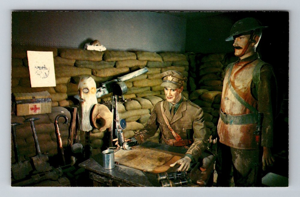 Canada- Halifax N.S. Citadel Army Museum WWI Model Trench Old Vintage Postcard