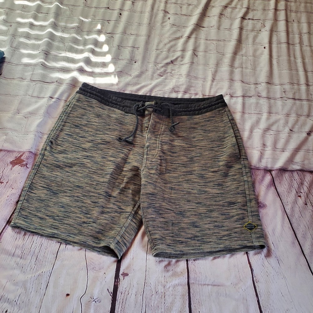 Rip Curl Boardwalk Volley Shorts Hybrid Style Heathered Men's Size Medium