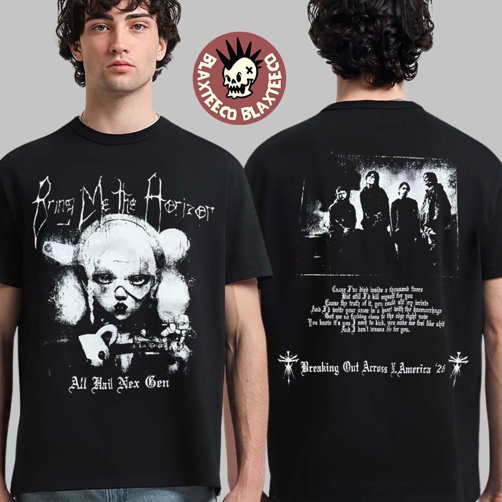 Bring Me The Horizon BMTH North America Tour 2026 Shirt Nex Gen Two Sided Merch