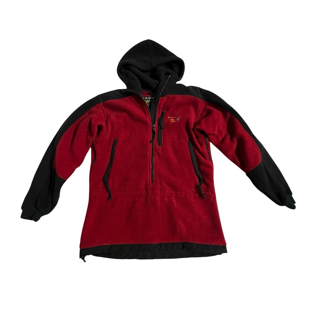 Vtg Mountain Hardwear Fleece Polartec Red & Black Jacket USA Denali Men’s Size S