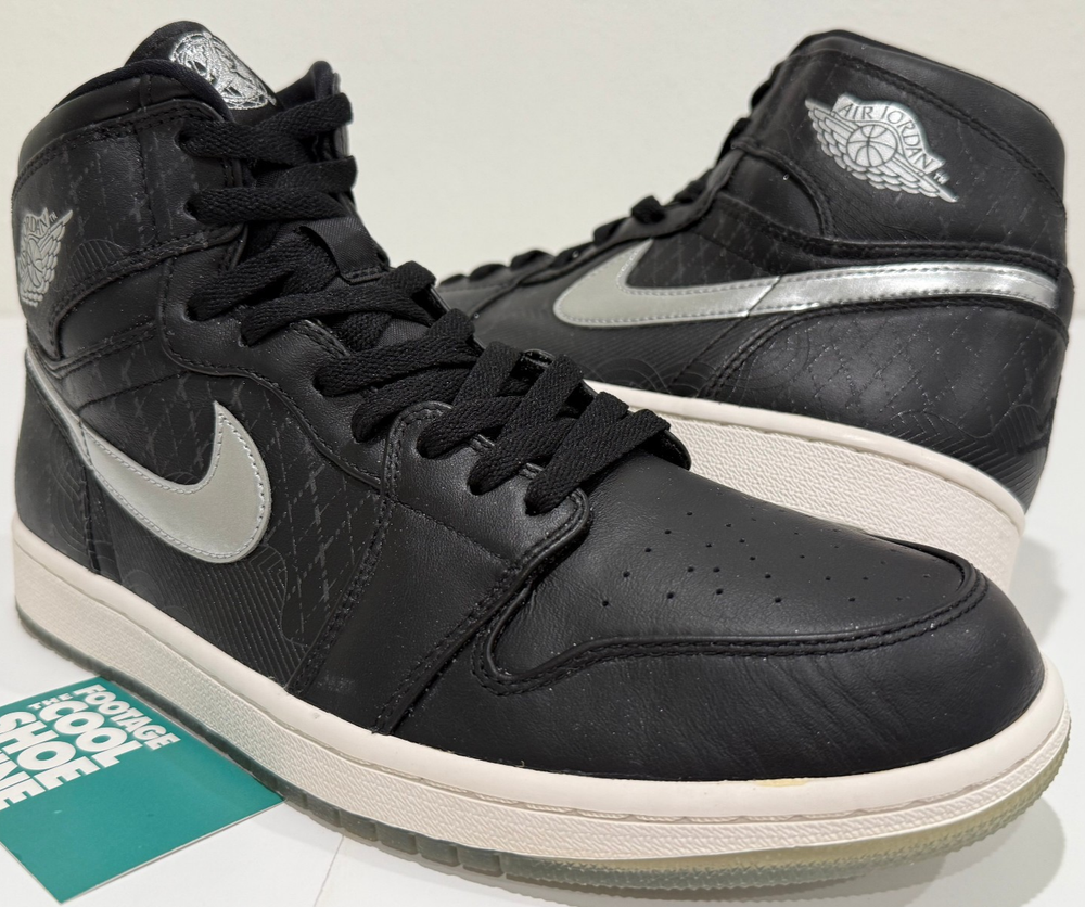 NIKE AIR JORDAN 1 RETRO HI ALL-STAR PASSPORT OG I BLACK SILVER SAIL OFF WHITE 11