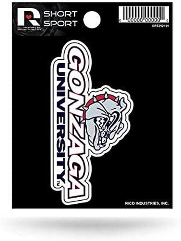 Gonzaga University Bulldogs 3 Inch Decal Sticker Flat Vinyl Full Adhesive...