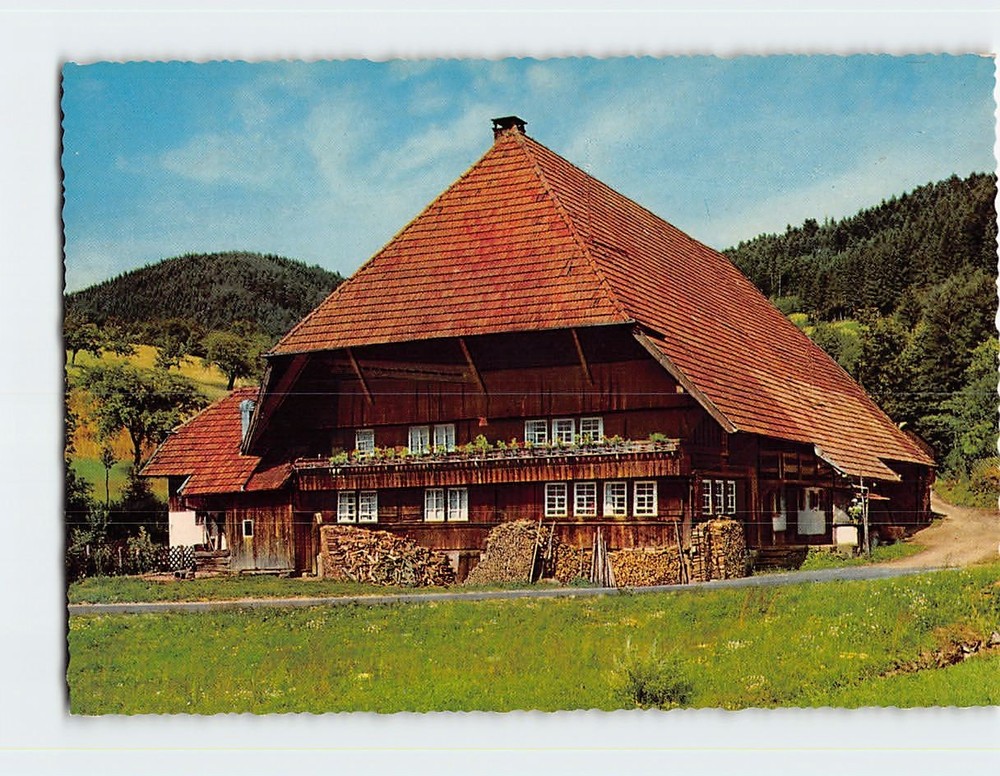 Postcard Black Forest House Germany