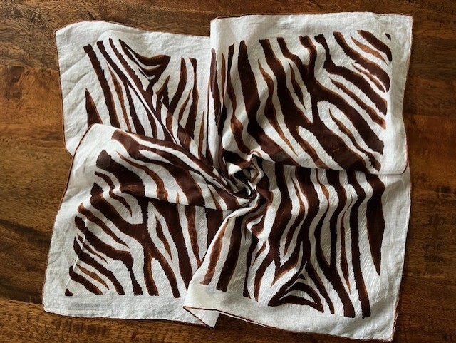 Put a LIttle Wild in Your Life with This VTG Zebra Striped 21 x 21