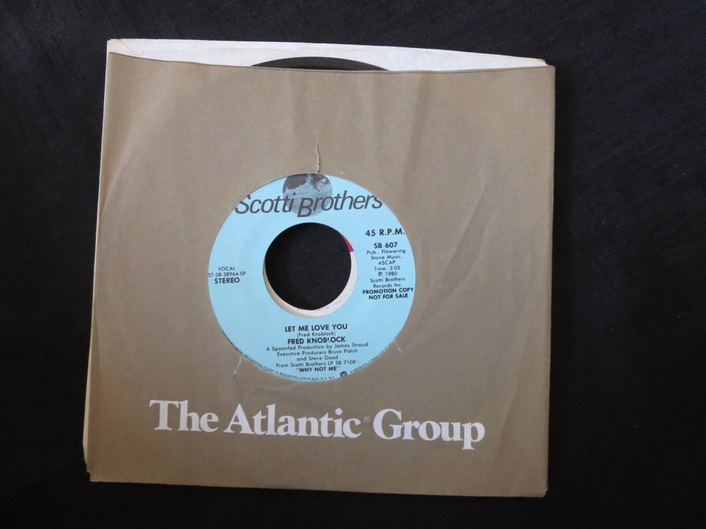 FRED KNOBLOCK – Let Me Love You PROMO Unplayed Old Stock